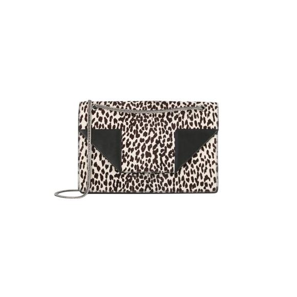 Saint Laurent Betty Leopard Print Calf-Hair Shoulder Bag w/Dustbag & COA - Picture 1 of 16